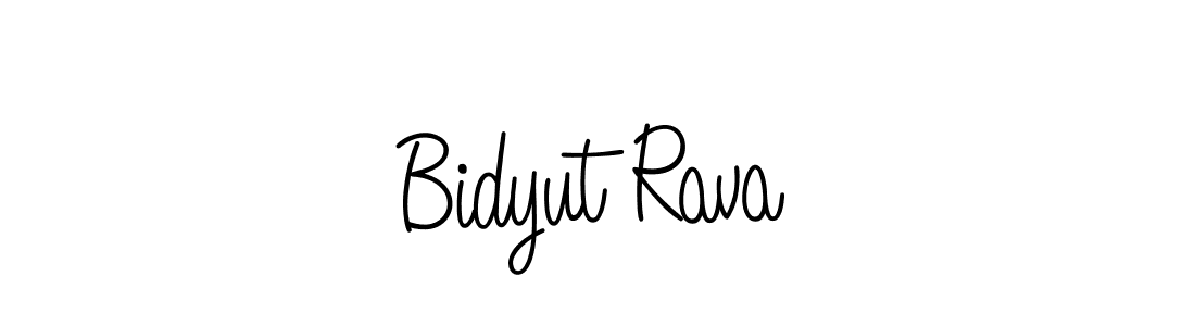 Design your own signature with our free online signature maker. With this signature software, you can create a handwritten (Angelique-Rose-font-FFP) signature for name Bidyut Rava. Bidyut Rava signature style 5 images and pictures png