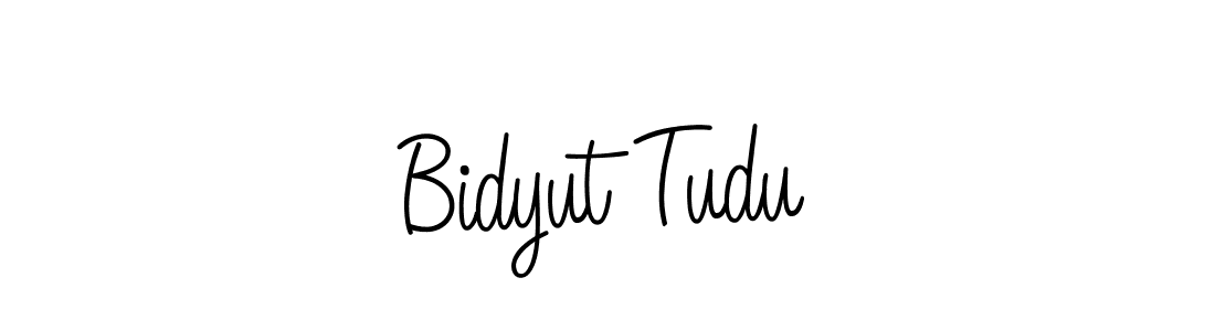 How to make Bidyut Tudu name signature. Use Angelique-Rose-font-FFP style for creating short signs online. This is the latest handwritten sign. Bidyut Tudu signature style 5 images and pictures png