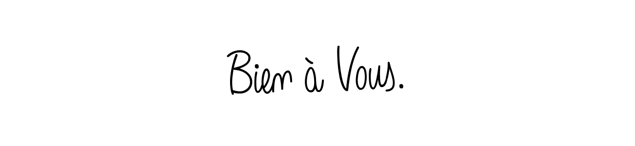 How to make Bien à Vous. name signature. Use Angelique-Rose-font-FFP style for creating short signs online. This is the latest handwritten sign. Bien à Vous. signature style 5 images and pictures png