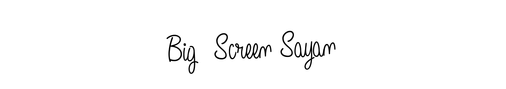 Here are the top 10 professional signature styles for the name Big  Screen Sayan. These are the best autograph styles you can use for your name. Big  Screen Sayan signature style 5 images and pictures png