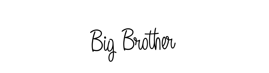 Design your own signature with our free online signature maker. With this signature software, you can create a handwritten (Angelique-Rose-font-FFP) signature for name Big Brother. Big Brother signature style 5 images and pictures png