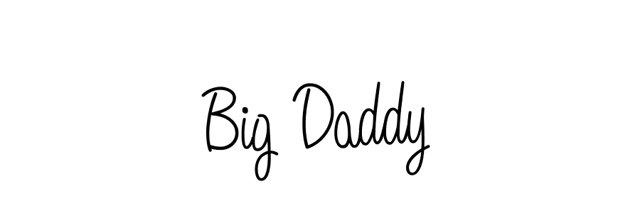 Big Daddy stylish signature style. Best Handwritten Sign (Angelique-Rose-font-FFP) for my name. Handwritten Signature Collection Ideas for my name Big Daddy. Big Daddy signature style 5 images and pictures png