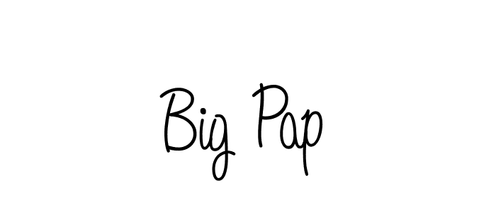You should practise on your own different ways (Angelique-Rose-font-FFP) to write your name (Big Pap) in signature. don't let someone else do it for you. Big Pap signature style 5 images and pictures png