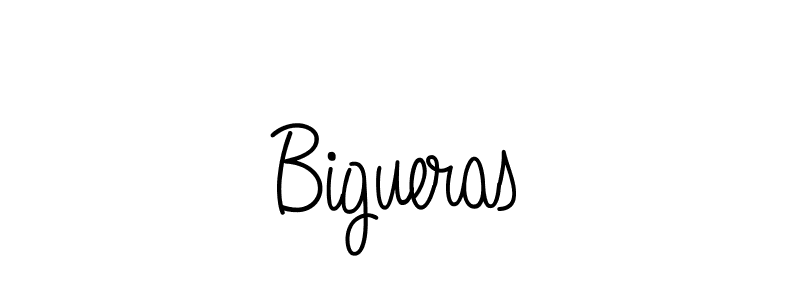 How to make Bigueras name signature. Use Angelique-Rose-font-FFP style for creating short signs online. This is the latest handwritten sign. Bigueras signature style 5 images and pictures png