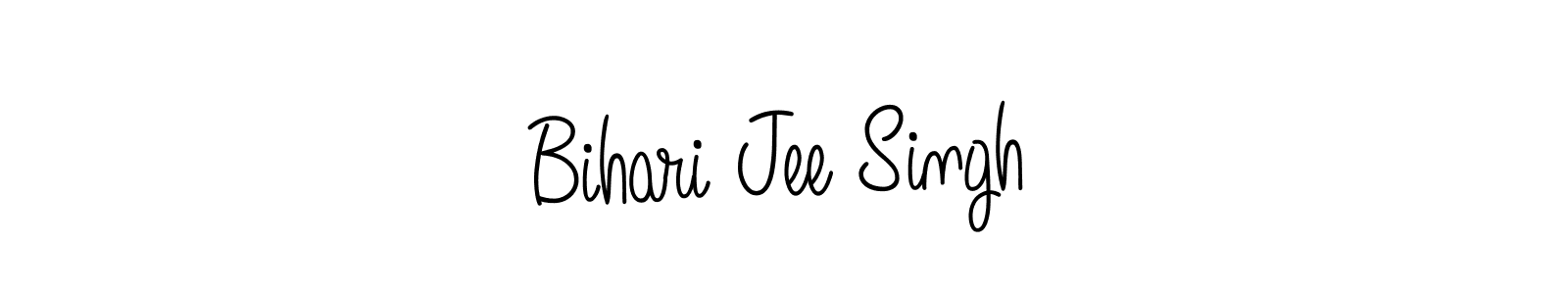 Make a beautiful signature design for name Bihari Jee Singh. With this signature (Angelique-Rose-font-FFP) style, you can create a handwritten signature for free. Bihari Jee Singh signature style 5 images and pictures png