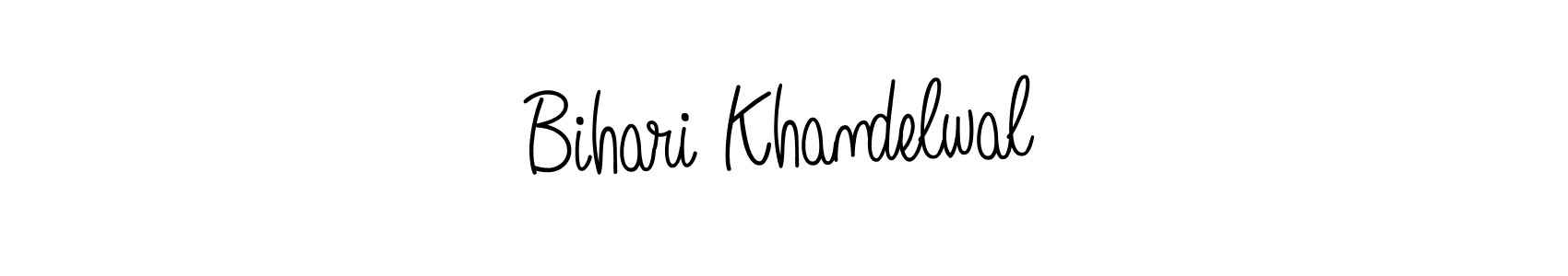 How to Draw Bihari Khandelwal signature style? Angelique-Rose-font-FFP is a latest design signature styles for name Bihari Khandelwal. Bihari Khandelwal signature style 5 images and pictures png