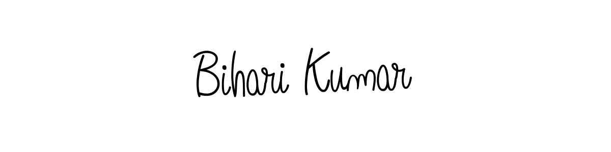 How to make Bihari Kumar name signature. Use Angelique-Rose-font-FFP style for creating short signs online. This is the latest handwritten sign. Bihari Kumar signature style 5 images and pictures png