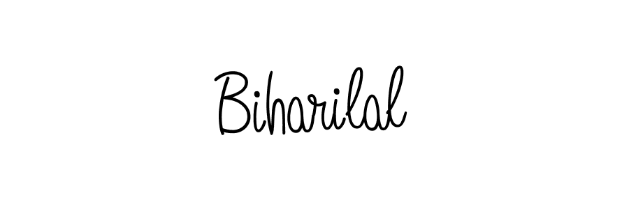 How to make Biharilal name signature. Use Angelique-Rose-font-FFP style for creating short signs online. This is the latest handwritten sign. Biharilal signature style 5 images and pictures png