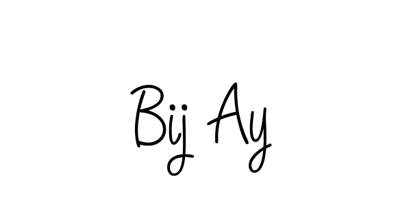 Design your own signature with our free online signature maker. With this signature software, you can create a handwritten (Angelique-Rose-font-FFP) signature for name Bij Ay. Bij Ay signature style 5 images and pictures png