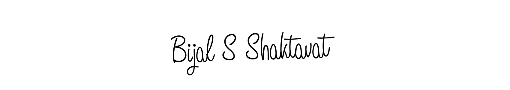 Design your own signature with our free online signature maker. With this signature software, you can create a handwritten (Angelique-Rose-font-FFP) signature for name Bijal S Shaktavat. Bijal S Shaktavat signature style 5 images and pictures png