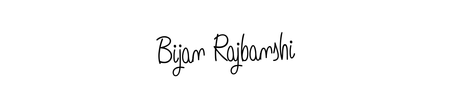 You should practise on your own different ways (Angelique-Rose-font-FFP) to write your name (Bijan Rajbanshi) in signature. don't let someone else do it for you. Bijan Rajbanshi signature style 5 images and pictures png