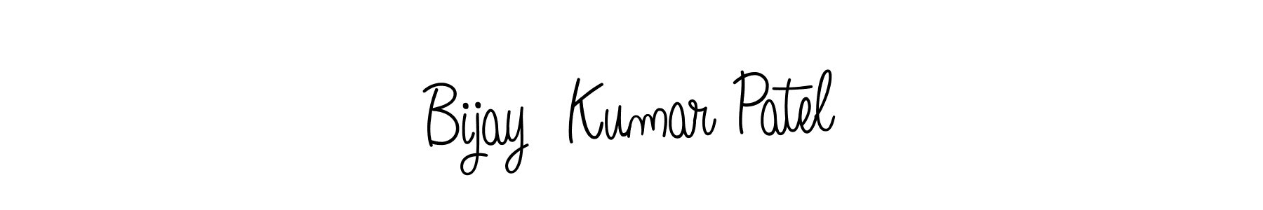 How to make Bijay  Kumar Patel name signature. Use Angelique-Rose-font-FFP style for creating short signs online. This is the latest handwritten sign. Bijay  Kumar Patel signature style 5 images and pictures png