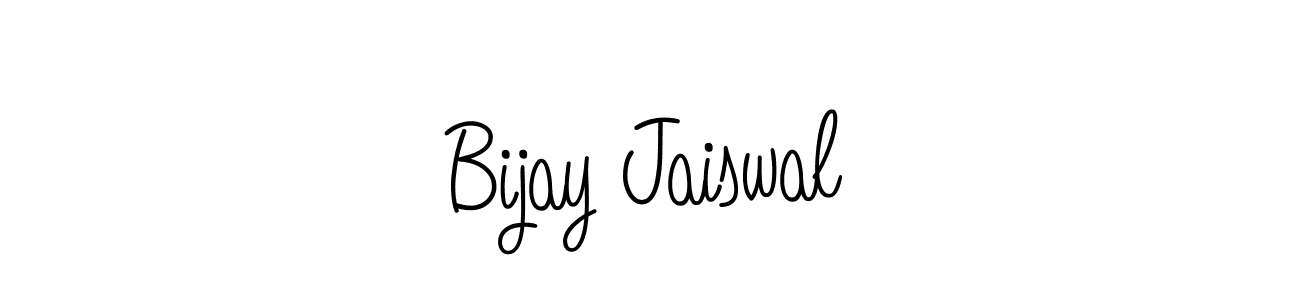 Use a signature maker to create a handwritten signature online. With this signature software, you can design (Angelique-Rose-font-FFP) your own signature for name Bijay Jaiswal. Bijay Jaiswal signature style 5 images and pictures png