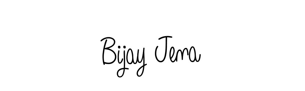 Bijay Jena stylish signature style. Best Handwritten Sign (Angelique-Rose-font-FFP) for my name. Handwritten Signature Collection Ideas for my name Bijay Jena. Bijay Jena signature style 5 images and pictures png