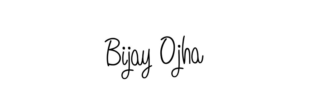 Bijay Ojha stylish signature style. Best Handwritten Sign (Angelique-Rose-font-FFP) for my name. Handwritten Signature Collection Ideas for my name Bijay Ojha. Bijay Ojha signature style 5 images and pictures png