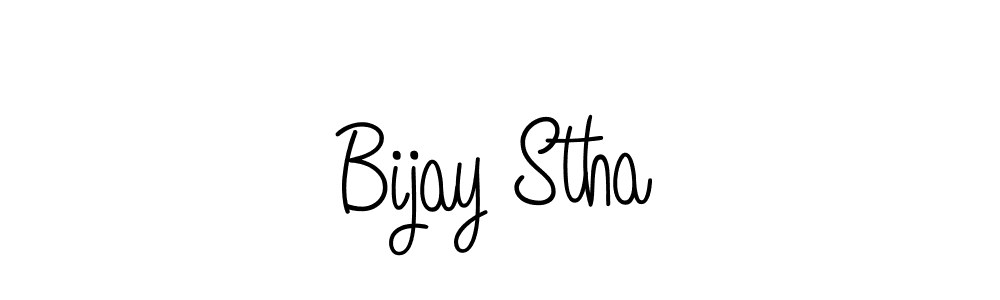 You should practise on your own different ways (Angelique-Rose-font-FFP) to write your name (Bijay Stha) in signature. don't let someone else do it for you. Bijay Stha signature style 5 images and pictures png