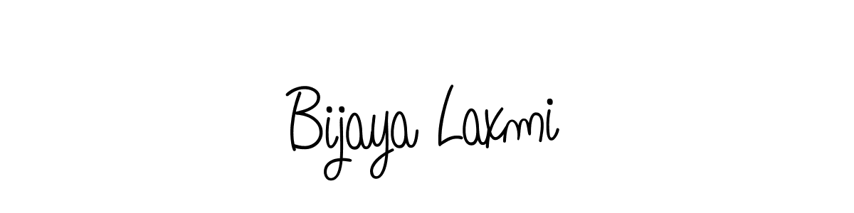 Make a beautiful signature design for name Bijaya Laxmi. With this signature (Angelique-Rose-font-FFP) style, you can create a handwritten signature for free. Bijaya Laxmi signature style 5 images and pictures png