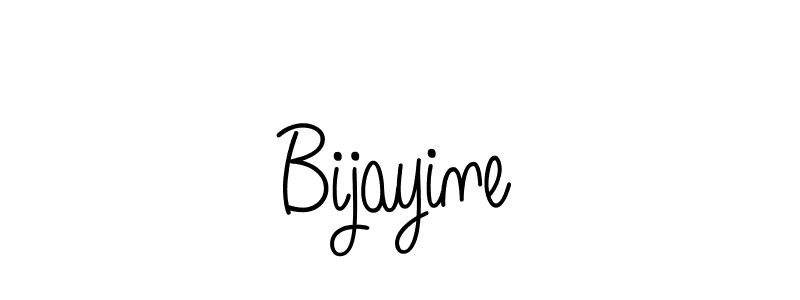You should practise on your own different ways (Angelique-Rose-font-FFP) to write your name (Bijayine) in signature. don't let someone else do it for you. Bijayine signature style 5 images and pictures png
