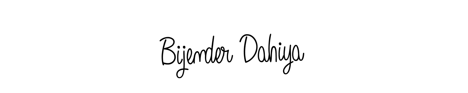 This is the best signature style for the Bijender Dahiya name. Also you like these signature font (Angelique-Rose-font-FFP). Mix name signature. Bijender Dahiya signature style 5 images and pictures png