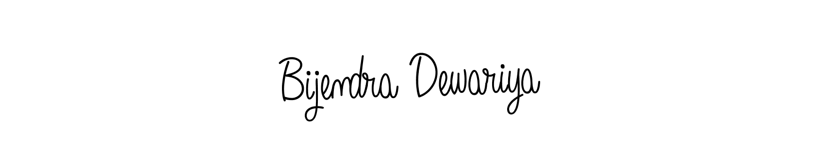 Use a signature maker to create a handwritten signature online. With this signature software, you can design (Angelique-Rose-font-FFP) your own signature for name Bijendra Dewariya. Bijendra Dewariya signature style 5 images and pictures png