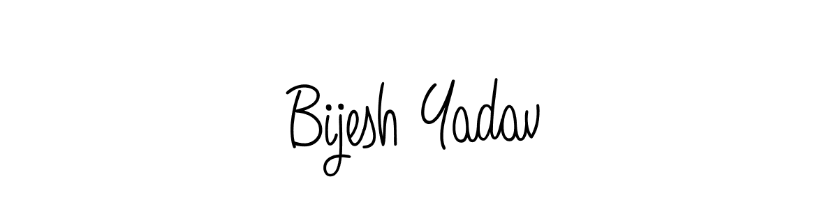 Also You can easily find your signature by using the search form. We will create Bijesh Yadav name handwritten signature images for you free of cost using Angelique-Rose-font-FFP sign style. Bijesh Yadav signature style 5 images and pictures png