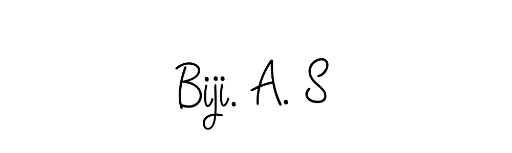 Biji. A. S stylish signature style. Best Handwritten Sign (Angelique-Rose-font-FFP) for my name. Handwritten Signature Collection Ideas for my name Biji. A. S. Biji. A. S signature style 5 images and pictures png