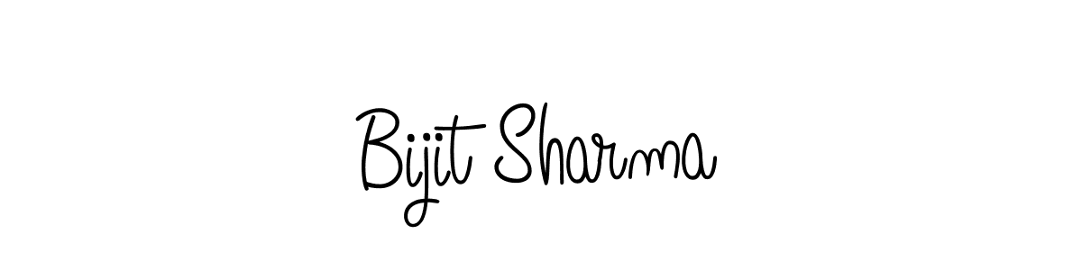 Bijit Sharma stylish signature style. Best Handwritten Sign (Angelique-Rose-font-FFP) for my name. Handwritten Signature Collection Ideas for my name Bijit Sharma. Bijit Sharma signature style 5 images and pictures png
