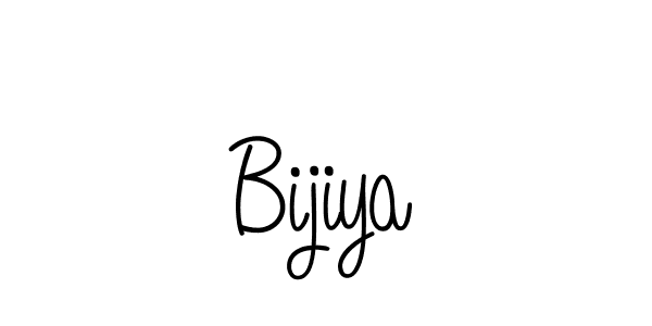 Make a beautiful signature design for name Bijiya. With this signature (Angelique-Rose-font-FFP) style, you can create a handwritten signature for free. Bijiya signature style 5 images and pictures png