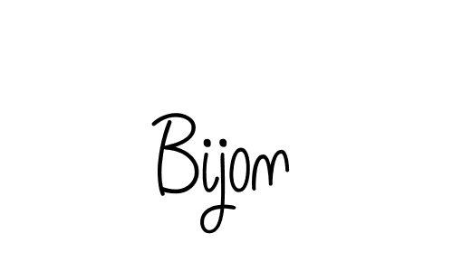 Bijon stylish signature style. Best Handwritten Sign (Angelique-Rose-font-FFP) for my name. Handwritten Signature Collection Ideas for my name Bijon. Bijon signature style 5 images and pictures png