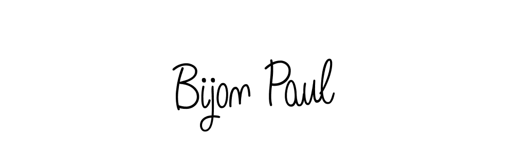 Design your own signature with our free online signature maker. With this signature software, you can create a handwritten (Angelique-Rose-font-FFP) signature for name Bijon Paul. Bijon Paul signature style 5 images and pictures png