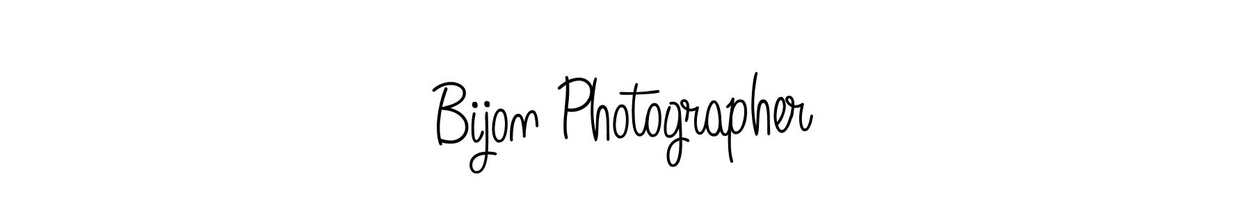 Create a beautiful signature design for name Bijon Photographer. With this signature (Angelique-Rose-font-FFP) fonts, you can make a handwritten signature for free. Bijon Photographer signature style 5 images and pictures png