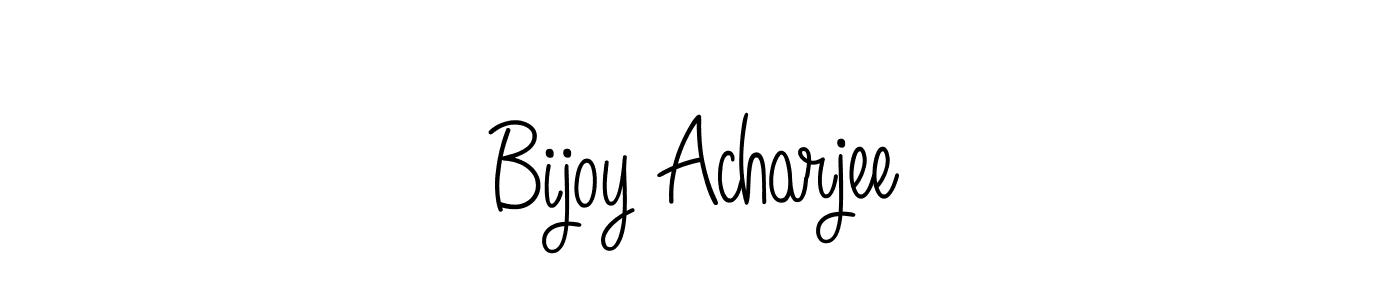 The best way (Angelique-Rose-font-FFP) to make a short signature is to pick only two or three words in your name. The name Bijoy Acharjee include a total of six letters. For converting this name. Bijoy Acharjee signature style 5 images and pictures png