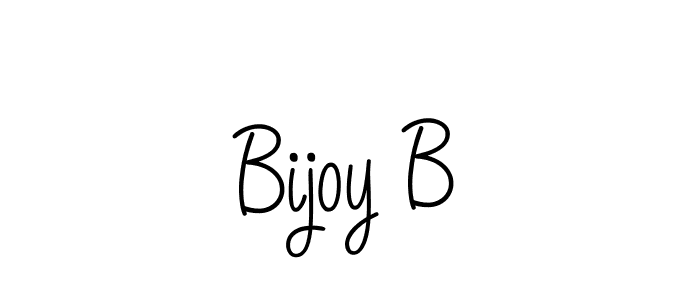 Design your own signature with our free online signature maker. With this signature software, you can create a handwritten (Angelique-Rose-font-FFP) signature for name Bijoy B. Bijoy B signature style 5 images and pictures png