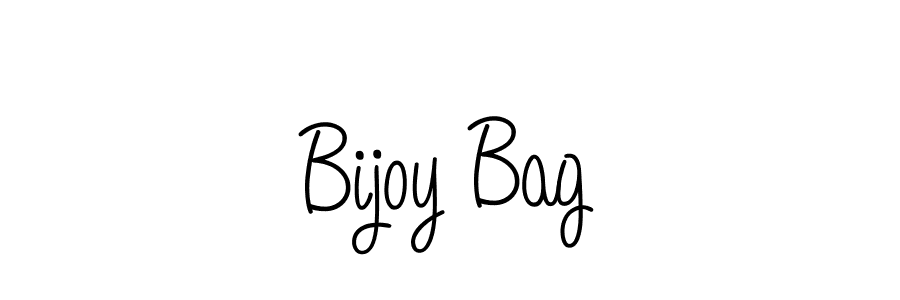 Use a signature maker to create a handwritten signature online. With this signature software, you can design (Angelique-Rose-font-FFP) your own signature for name Bijoy Bag. Bijoy Bag signature style 5 images and pictures png