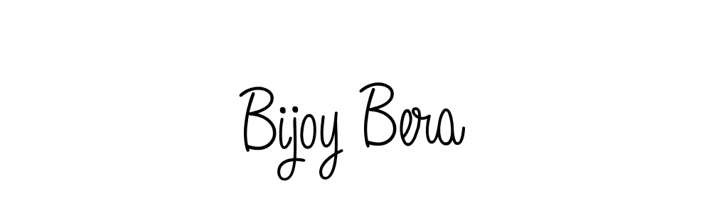 Use a signature maker to create a handwritten signature online. With this signature software, you can design (Angelique-Rose-font-FFP) your own signature for name Bijoy Bera. Bijoy Bera signature style 5 images and pictures png