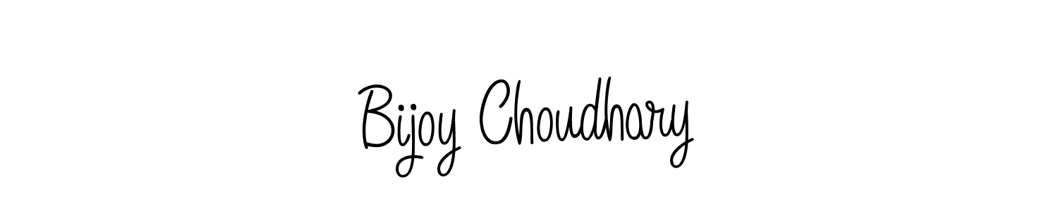 Make a beautiful signature design for name Bijoy Choudhary. With this signature (Angelique-Rose-font-FFP) style, you can create a handwritten signature for free. Bijoy Choudhary signature style 5 images and pictures png