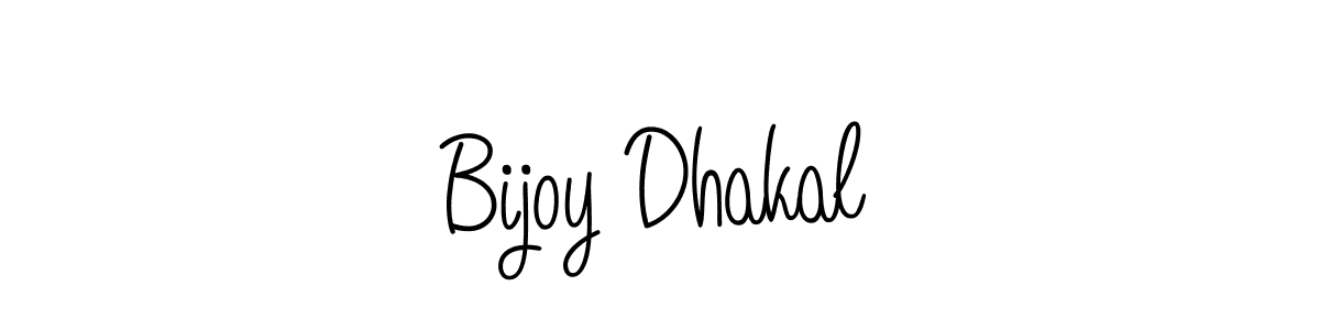 Bijoy Dhakal stylish signature style. Best Handwritten Sign (Angelique-Rose-font-FFP) for my name. Handwritten Signature Collection Ideas for my name Bijoy Dhakal. Bijoy Dhakal signature style 5 images and pictures png