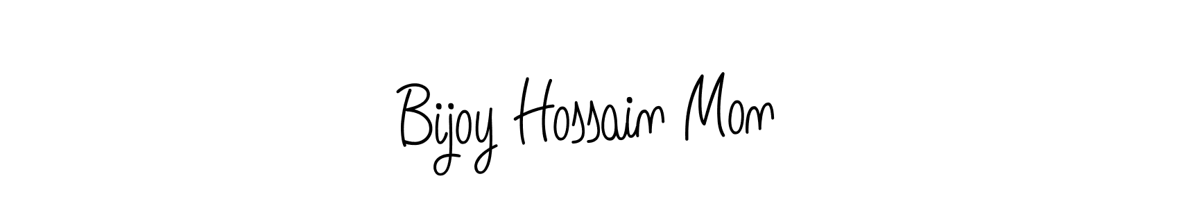 Design your own signature with our free online signature maker. With this signature software, you can create a handwritten (Angelique-Rose-font-FFP) signature for name Bijoy Hossain Mon. Bijoy Hossain Mon signature style 5 images and pictures png