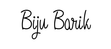 A timeless handwritten aesthetic for Biju Barik. The Angelique-Rose-font-FFP font gives your signature a handcrafted feel with natural curves. Biju Barik signature style 5 images and pictures png