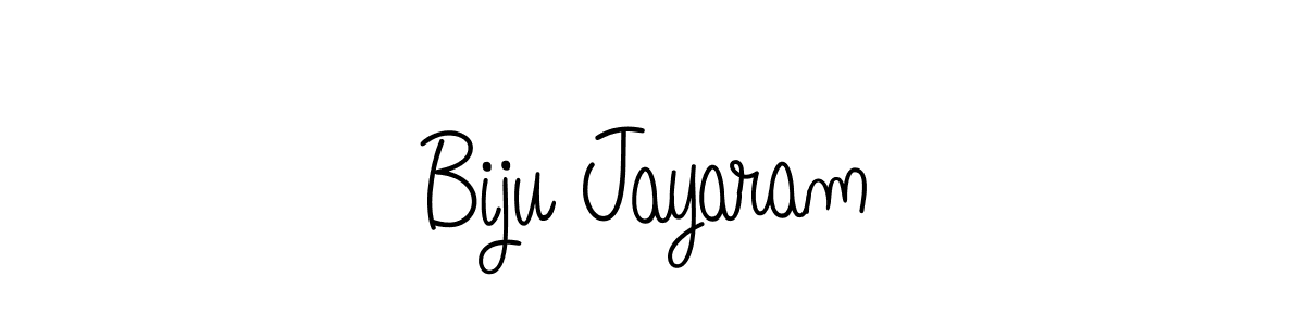 Biju Jayaram stylish signature style. Best Handwritten Sign (Angelique-Rose-font-FFP) for my name. Handwritten Signature Collection Ideas for my name Biju Jayaram. Biju Jayaram signature style 5 images and pictures png