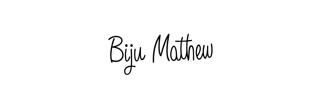 How to make Biju Mathew name signature. Use Angelique-Rose-font-FFP style for creating short signs online. This is the latest handwritten sign. Biju Mathew signature style 5 images and pictures png