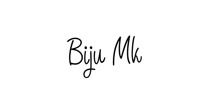 The best way (Angelique-Rose-font-FFP) to make a short signature is to pick only two or three words in your name. The name Biju Mk include a total of six letters. For converting this name. Biju Mk signature style 5 images and pictures png