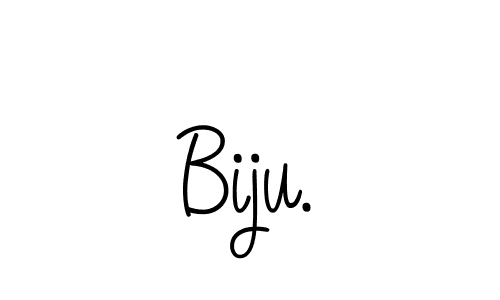 Make a beautiful signature design for name Biju.. With this signature (Angelique-Rose-font-FFP) style, you can create a handwritten signature for free. Biju. signature style 5 images and pictures png