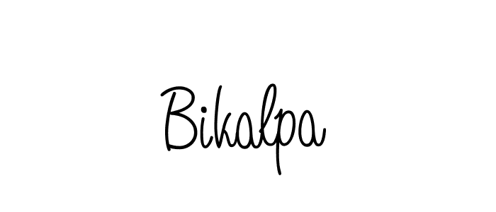 Use a signature maker to create a handwritten signature online. With this signature software, you can design (Angelique-Rose-font-FFP) your own signature for name Bikalpa. Bikalpa signature style 5 images and pictures png