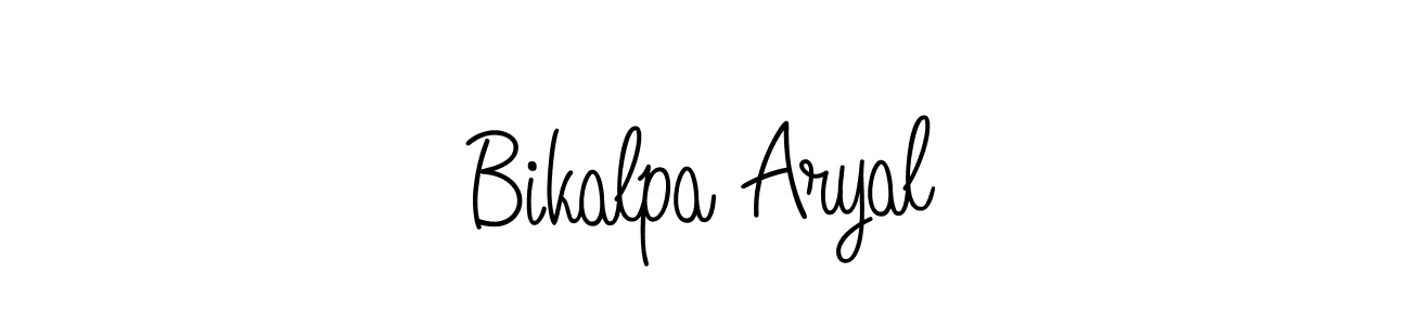 Create a beautiful signature design for name Bikalpa Aryal. With this signature (Angelique-Rose-font-FFP) fonts, you can make a handwritten signature for free. Bikalpa Aryal signature style 5 images and pictures png
