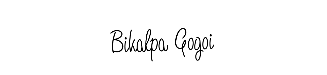 Design your own signature with our free online signature maker. With this signature software, you can create a handwritten (Angelique-Rose-font-FFP) signature for name Bikalpa Gogoi. Bikalpa Gogoi signature style 5 images and pictures png