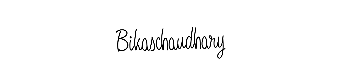 How to make Bikaschaudhary name signature. Use Angelique-Rose-font-FFP style for creating short signs online. This is the latest handwritten sign. Bikaschaudhary signature style 5 images and pictures png