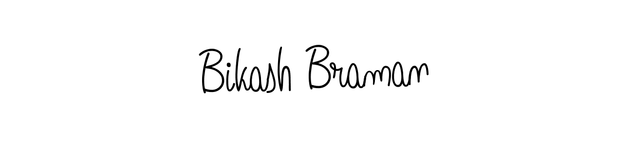 You should practise on your own different ways (Angelique-Rose-font-FFP) to write your name (Bikash Braman) in signature. don't let someone else do it for you. Bikash Braman signature style 5 images and pictures png