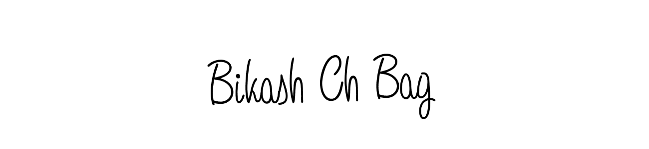 Make a beautiful signature design for name Bikash Ch Bag. With this signature (Angelique-Rose-font-FFP) style, you can create a handwritten signature for free. Bikash Ch Bag signature style 5 images and pictures png