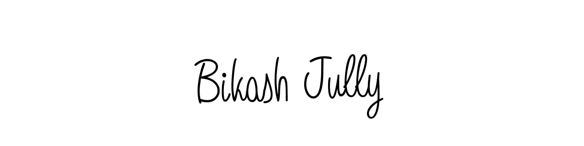 How to make Bikash Jully signature? Angelique-Rose-font-FFP is a professional autograph style. Create handwritten signature for Bikash Jully name. Bikash Jully signature style 5 images and pictures png